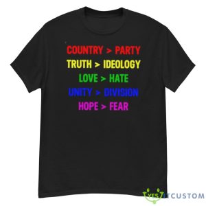 Country Party Truth Ideology Love Hate Unity Division Hope Fear Shirt - G500 Men’s Classic T-Shirt