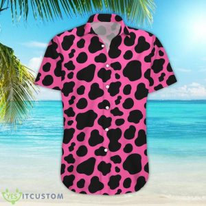 Cow Print Black And Hot Pink Cow Print Hawaii Shirt Summer Holiday Gift Ideas 10 Cow Print Black And Hot Pink Cow Print Hawaii Shirt Summer Holiday Gift Ideas Product Photo 4