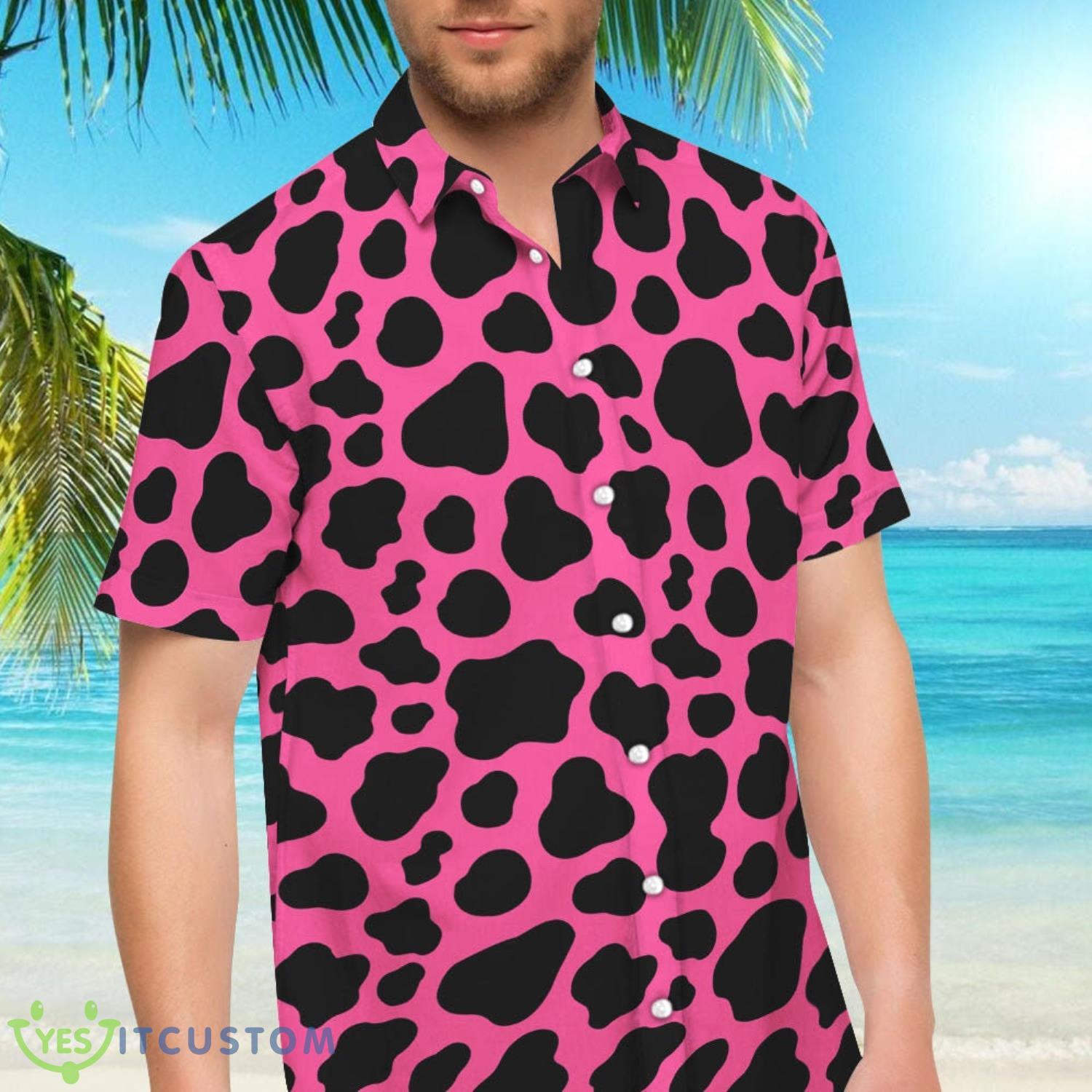 Cow Print Black And Hot Pink Cow Print Hawaii Shirt Summer Holiday Gift Ideas 6 Cow Print Black And Hot Pink Cow Print Hawaii Shirt Summer Holiday Gift Ideas Product Photo 6