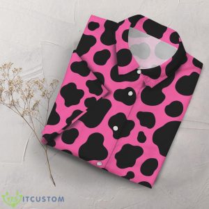 Cow Print Black And Hot Pink Cow Print Hawaii Shirt Summer Holiday Gift Ideas 13 Cow Print Black And Hot Pink Cow Print Hawaii Shirt Summer Holiday Gift Ideas Product Photo 7