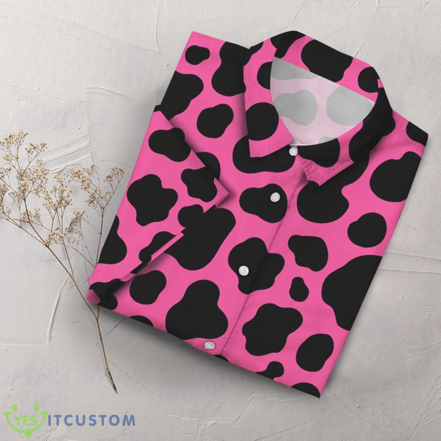 Cow Print Black And Hot Pink Cow Print Hawaii Shirt Summer Holiday Gift Ideas 7 Cow Print Black And Hot Pink Cow Print Hawaii Shirt Summer Holiday Gift Ideas Product Photo 7