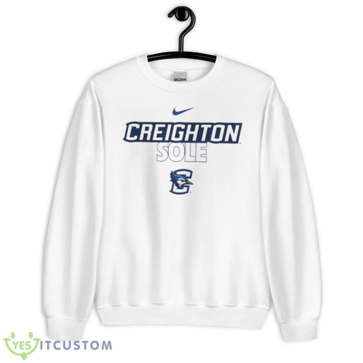 Creighton Bluejays Nike On Court Bench Shirt 2 Creighton Bluejays Nike On Court Bench Shirt - Unisex Heavy Blend Crewneck Sweatshirt