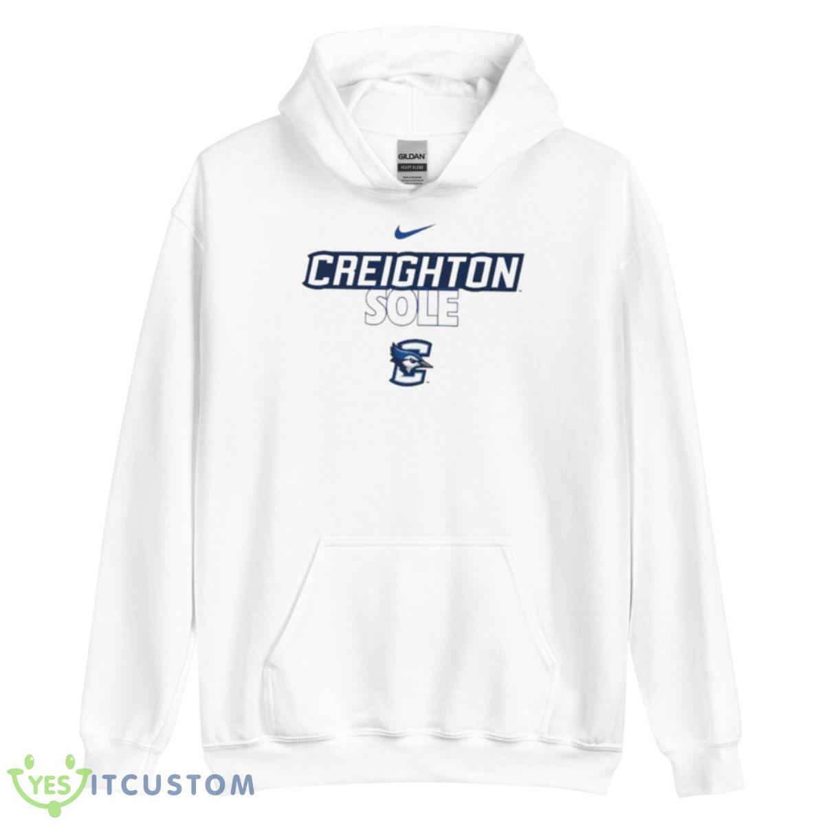 Creighton Bluejays Nike On Court Bench Shirt 3 Creighton Bluejays Nike On Court Bench Shirt - Unisex Heavy Blend Hooded Sweatshirt