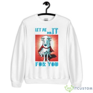 Cute Borzoi Dog As Superhero Shirt - Unisex Heavy Blend Crewneck Sweatshirt