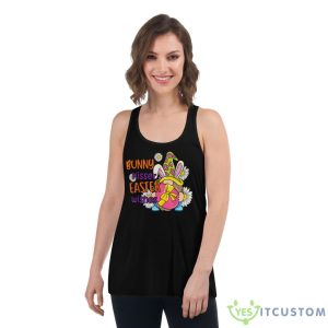 Cute Bunny Gnome Rabbit Eggs Happy Easter Day Gifts For Kids Shirt - Women's Flowy Racerback Tank