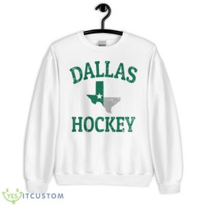 Dallas Stars Hockey Distressed Shirt - Unisex Heavy Blend Crewneck Sweatshirt