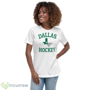 Dallas Stars Hockey Distressed Shirt - Women's Relaxed Short Sleeve Jersey Tee