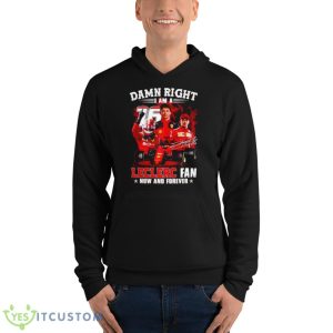 Damn Right I Am A Leclerc Fan Now And Forever Signature Shirt - Unisex Fleece Pullover Hoodie