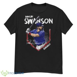 Dansby Swanson Chicago C Base Signature Shirt - G500 Men’s Classic T-Shirt