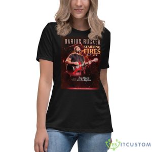 Darius Rucker Announces Starting Fires Tour Shirt - Women's Relaxed Short Sleeve Jersey Tee