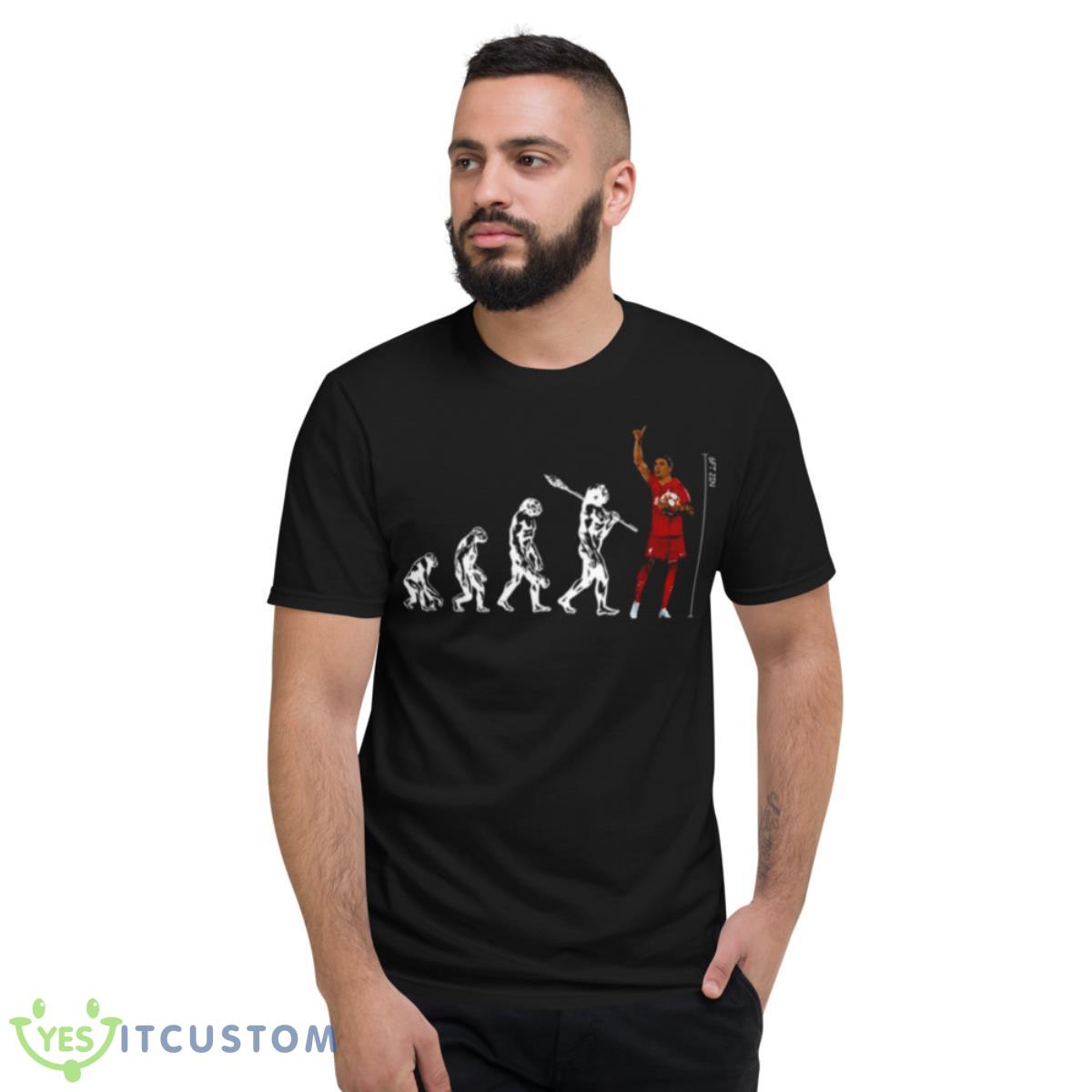 Darwin Evolution Darwin Nunez Liverpool Shirt 2 Darwin Evolution Darwin Nunez Liverpool Shirt - Short Sleeve T-Shirt