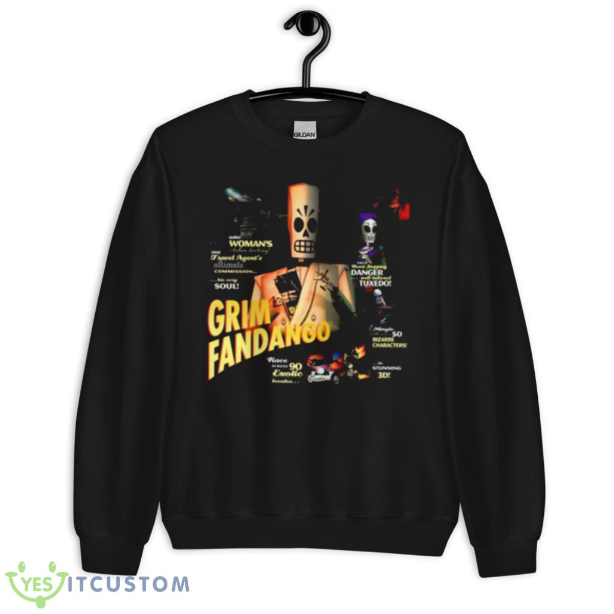 Day Of The Dead Vintage Grim Fandango Shirt 3 Day Of The Dead Vintage Grim Fandango Shirt - Unisex Crewneck Sweatshirt