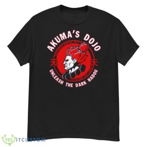 Demon Dojo Akuma Street Fighter Round Logo Shirt - G500 Men’s Classic T-Shirt