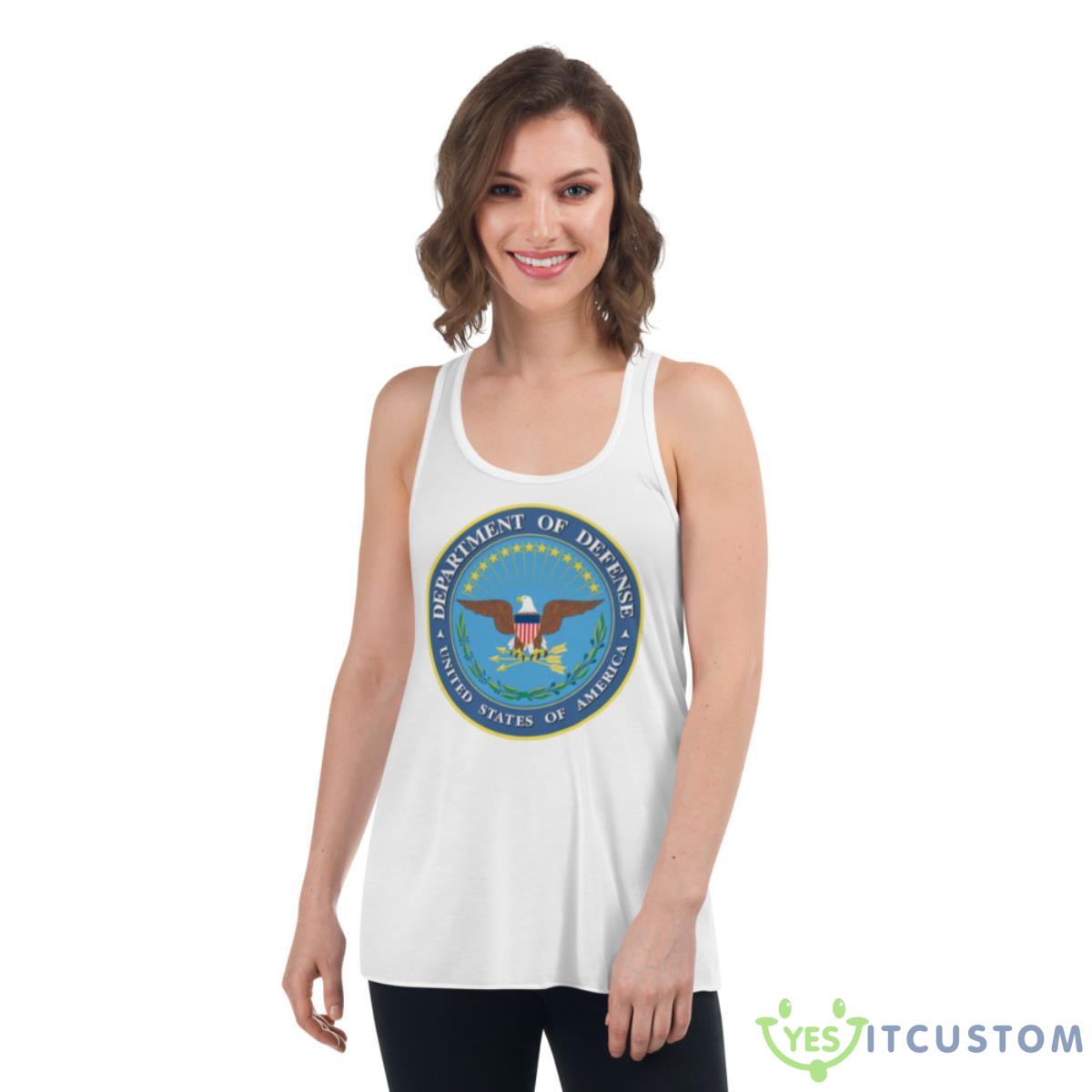 Department Of Defense United States Shirt 4 Department Of Defense United States Shirt - Women's Flowy Racerback Tank