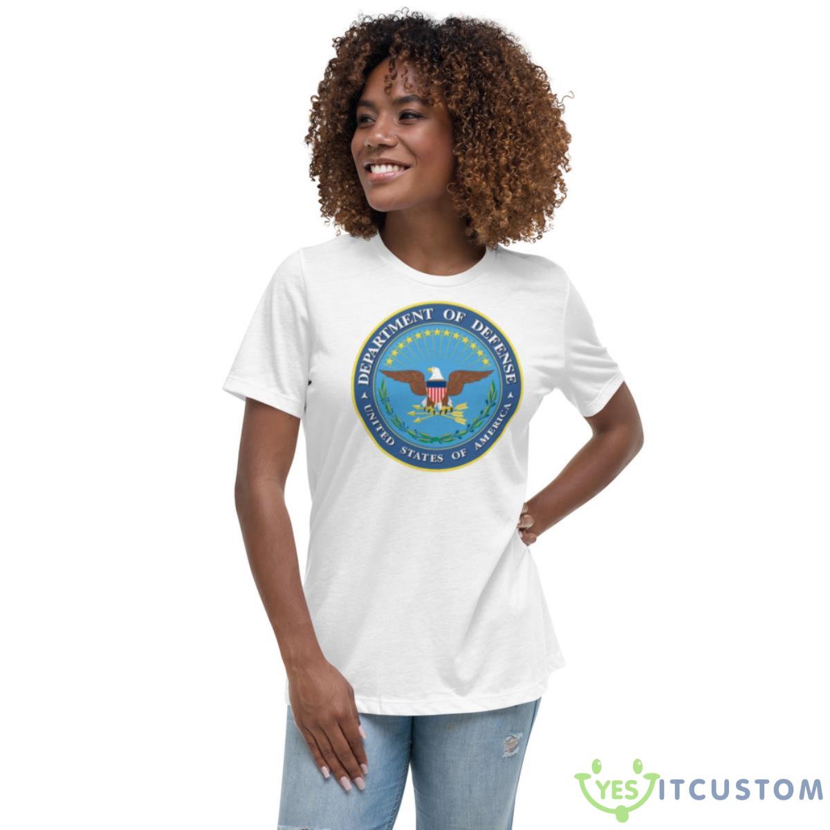 Department Of Defense United States Shirt 5 Department Of Defense United States Shirt - Women's Relaxed Short Sleeve Jersey Tee