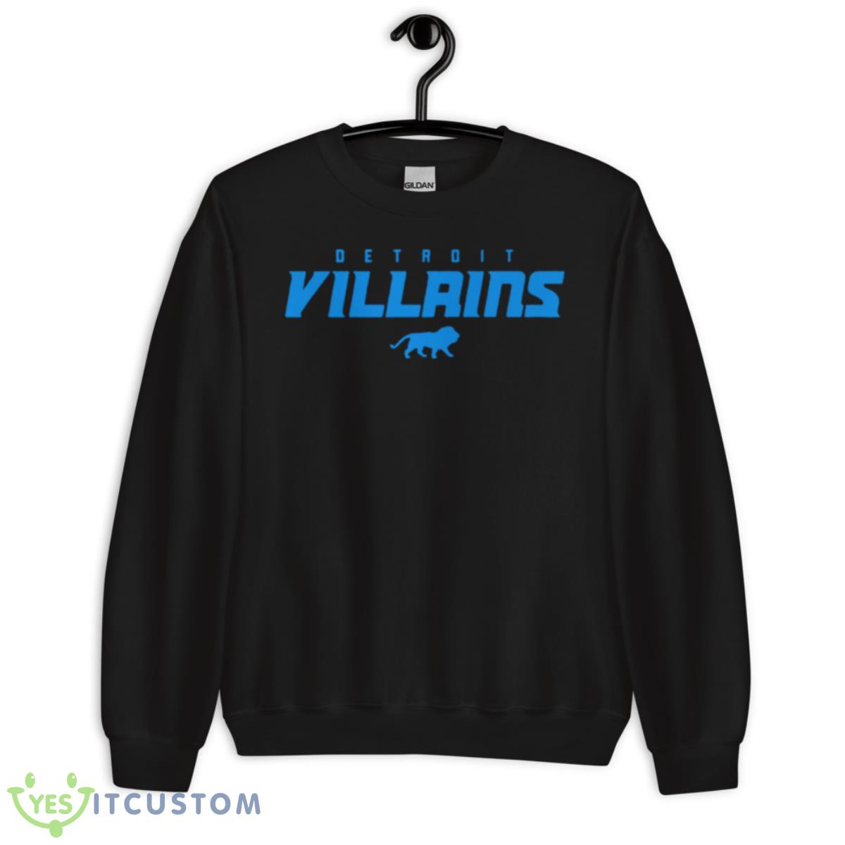 Detroit Villains Logo Shirt 3 Detroit Villains Logo Shirt - Unisex Crewneck Sweatshirt