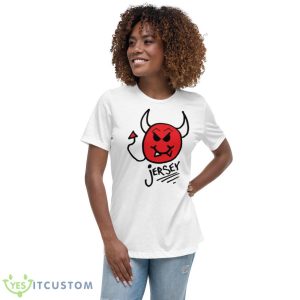 Devil From Nj New Jersey Devils Shirt - Women's Relaxed Short Sleeve Jersey Tee