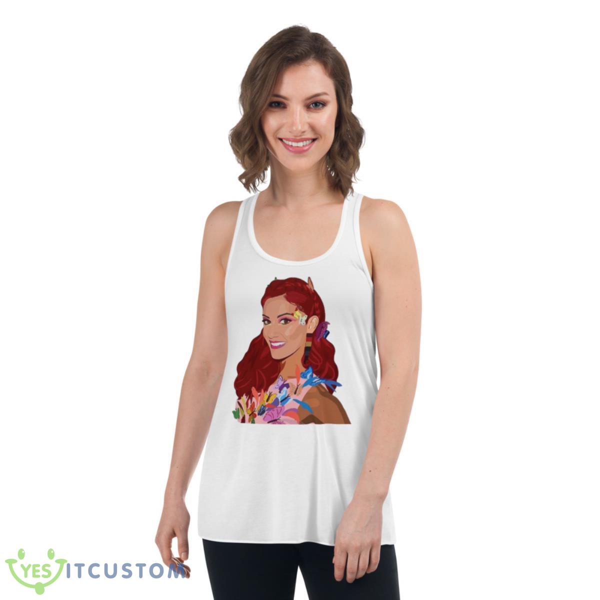 Dianne Buswell Illustration Shirt 4 Dianne Buswell Illustration Shirt - Women's Flowy Racerback Tank
