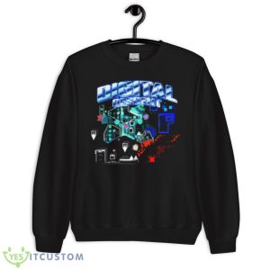 Digital Descent Geometry Dash Shirt - Unisex Crewneck Sweatshirt
