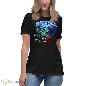 Digital Descent Geometry Dash Shirt - Women's Relaxed Short Sleeve Jersey Tee
