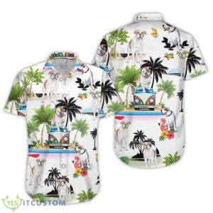 Dog American Bulldog Vacation Button Down Shirts Gifts For Summer Holiday 9 Dog American Bulldog Vacation Button Down Shirts Gifts For Summer Holiday Product Photo 3