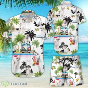 Dog American Bulldog Vacation Button Down Shirts Gifts For Summer Holiday Product Photo 1