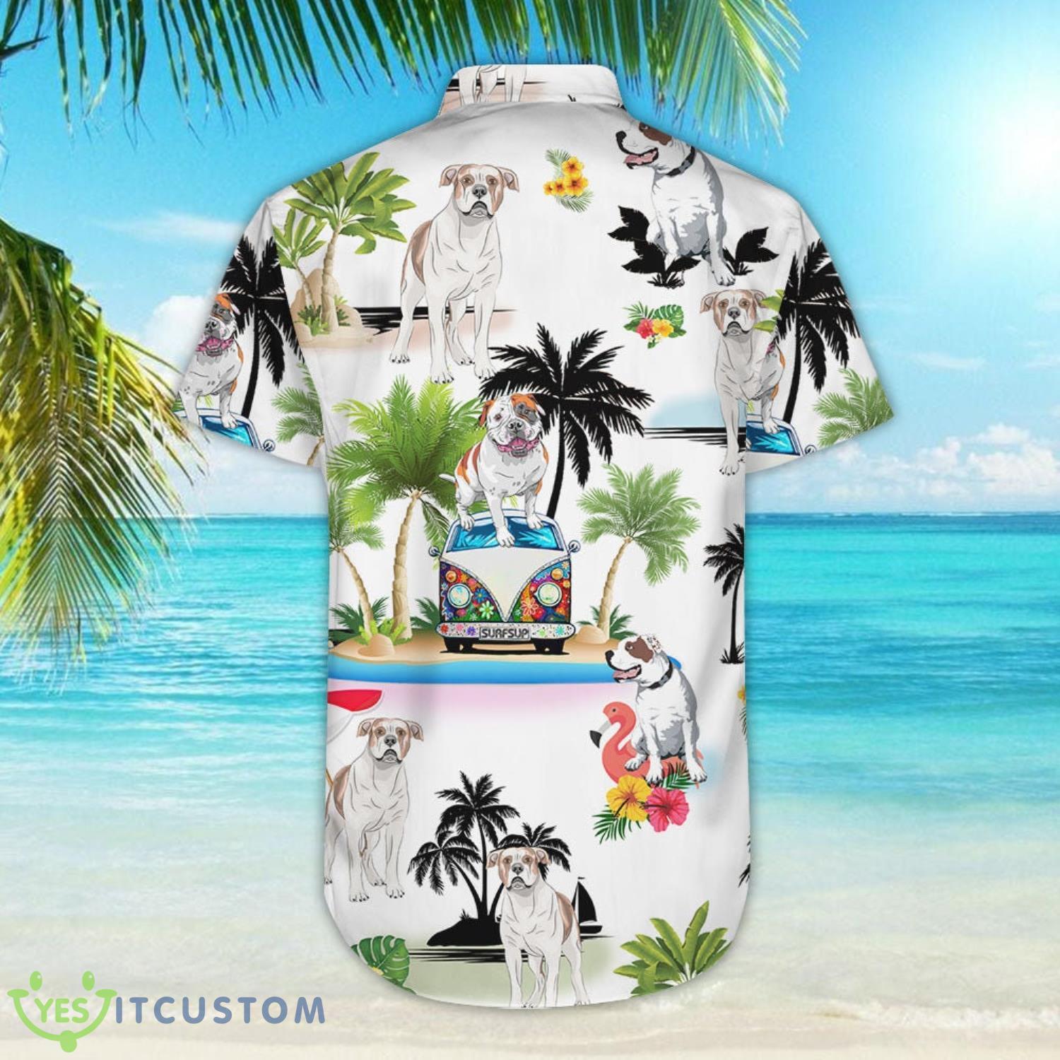 Dog American Bulldog Vacation Button Down Shirts Gifts For Summer Holiday 5 Dog American Bulldog Vacation Button Down Shirts Gifts For Summer Holiday Product Photo 5