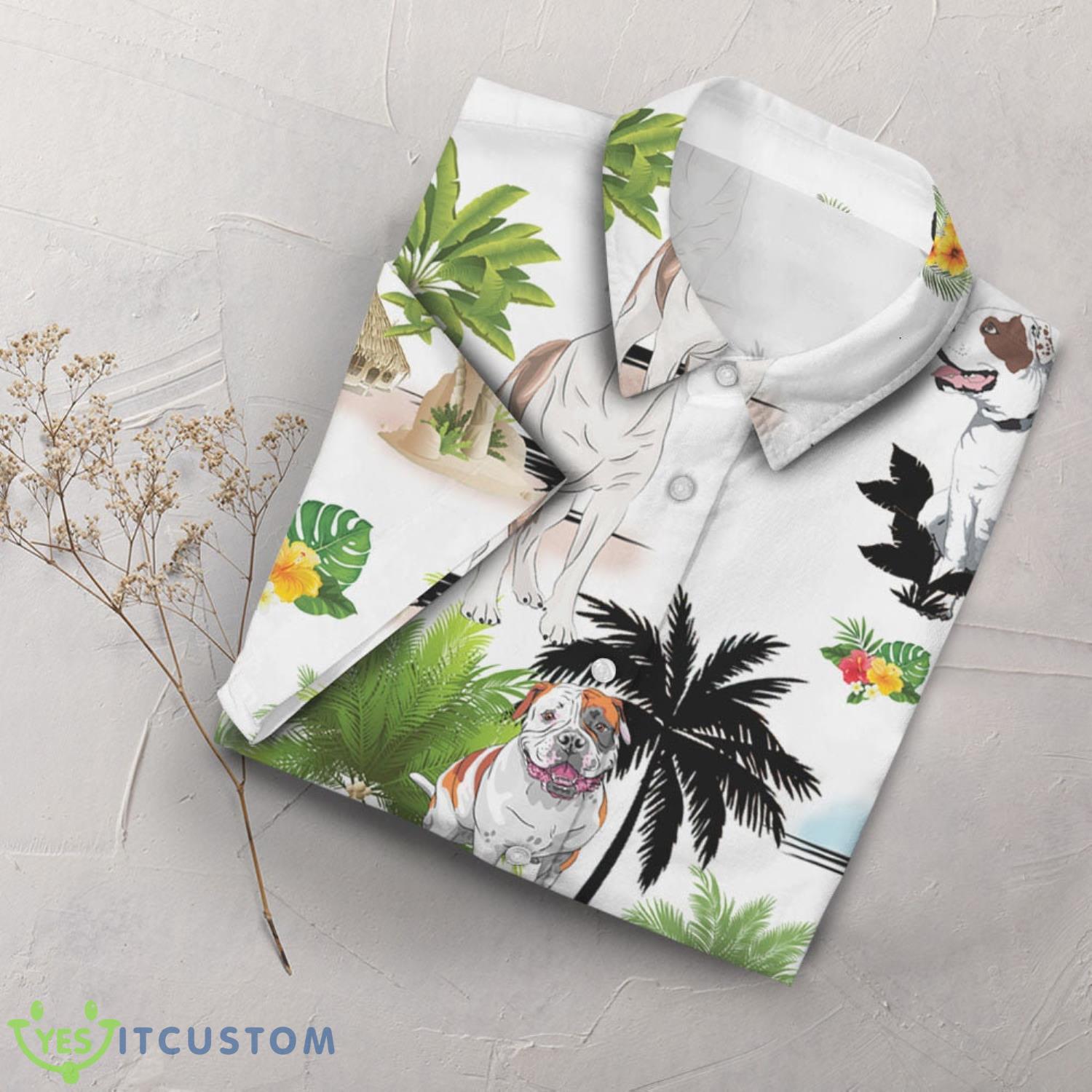 Dog American Bulldog Vacation Button Down Shirts Gifts For Summer Holiday 7 Dog American Bulldog Vacation Button Down Shirts Gifts For Summer Holiday Product Photo 7