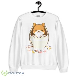Dog In The Egg Cartoon Design Shirt - Unisex Heavy Blend Crewneck Sweatshirt