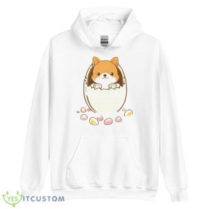 Dog In The Egg Cartoon Design Shirt - Unisex Heavy Blend Hooded Sweatshirt