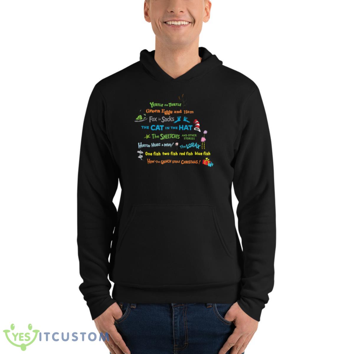 Dr. Seuss Book Title Shirt 4 Dr. Seuss Book Title Shirt - Unisex Fleece Pullover Hoodie