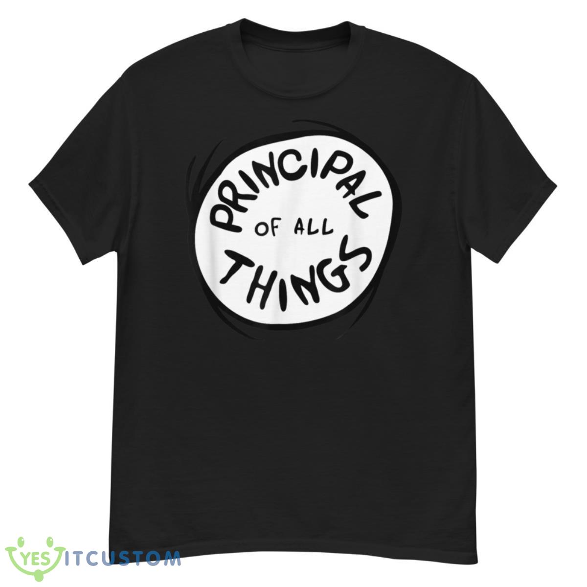 Dr. Seuss Principal Of All Things Emblem RED Shirt 12 Dr. Seuss Principal Of All Things Emblem RED Shirt - G500 Men’s Classic T-Shirt