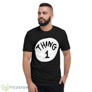 Dr. Seuss Thing 1 Emblem Shirt 7 Dr. Seuss Thing 1 Emblem Shirt - Short Sleeve T-Shirt