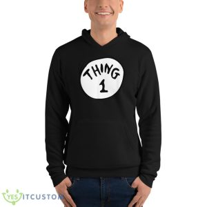 Dr. Seuss Thing 1 Emblem Shirt 9 Dr. Seuss Thing 1 Emblem Shirt - Unisex Fleece Pullover Hoodie