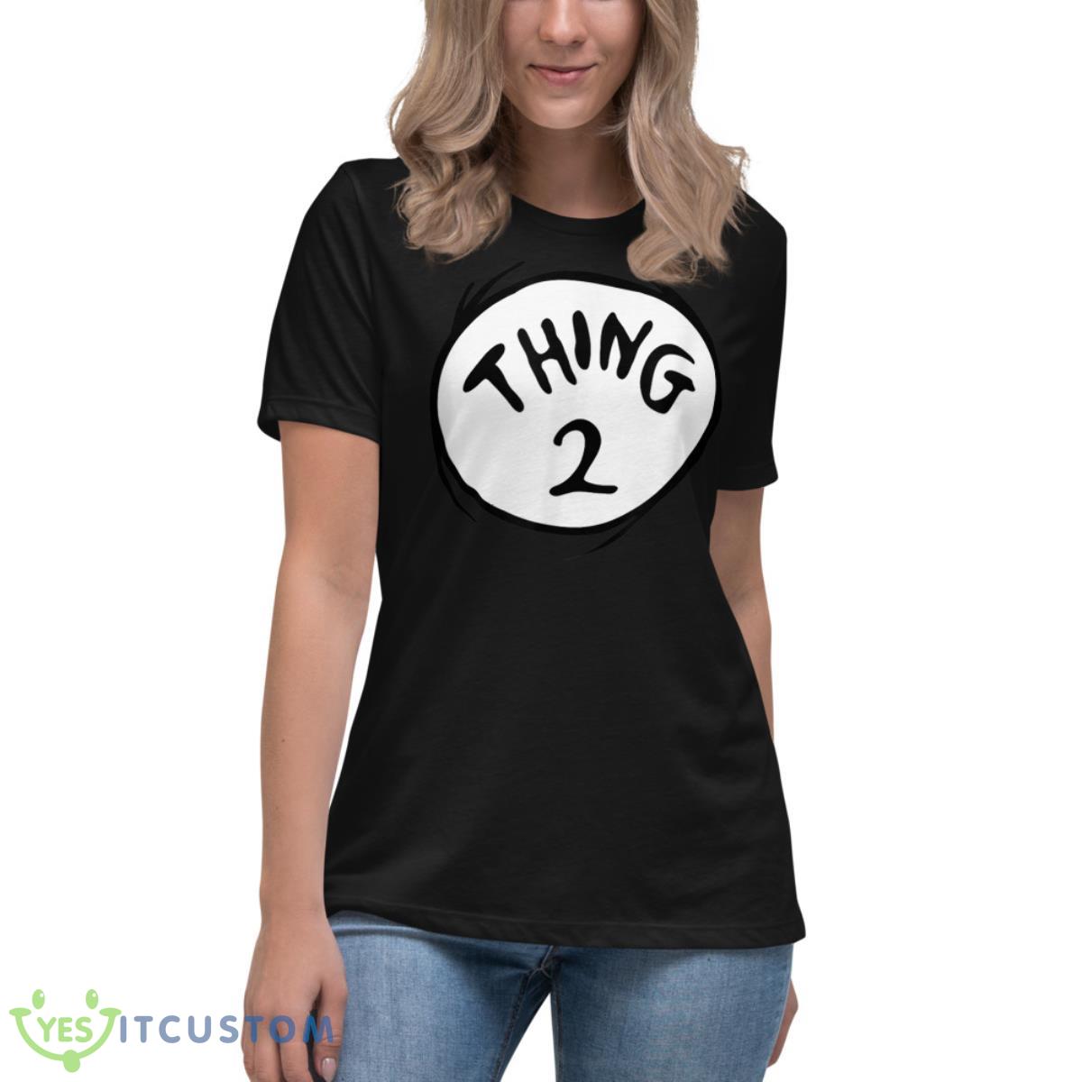 Dr. Seuss Thing 2 Emblem Shirt 6 Dr. Seuss Thing 2 Emblem Shirt - Women's Relaxed Short Sleeve Jersey Tee
