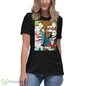 Drawing Jimmy G Get Out Shirt 11 Drawing Jimmy G Get Out Shirt - Women's Relaxed Short Sleeve Jersey Tee