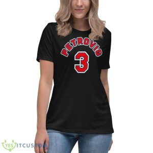 Drazen Petrovic Nets Mitchell & Ness Shirt - Women's Relaxed Short Sleeve Jersey Tee