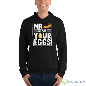 Easter Boys Toddlers Mr Steal Your Eggs Funny Spring Humor Shirt - Unisex Fleece Pullover Hoodie