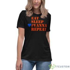 Eat Sleep Vanna Repeat Shirt - Women's Relaxed Short Sleeve Jersey Tee