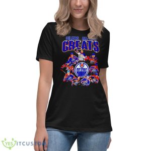 Edmonton Oilers All Time Greats Signature Shirt - Women's Relaxed Short Sleeve Jersey Tee