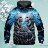 Electric Detroit Lions Skull Halloween 3D Hoodie, Best 2023 NFL Football Gifts Product Photo 1