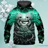 Electric Green Bay Packers Skull Halloween 3D Hoodie, Best 2023 NFL Football Gifts Product Photo 1