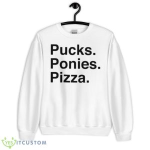 Elio Imbornone Pucks Ponies Pizza Shirt - Unisex Heavy Blend Crewneck Sweatshirt