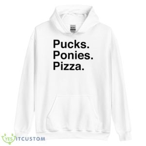 Elio Imbornone Pucks Ponies Pizza Shirt - Unisex Heavy Blend Hooded Sweatshirt