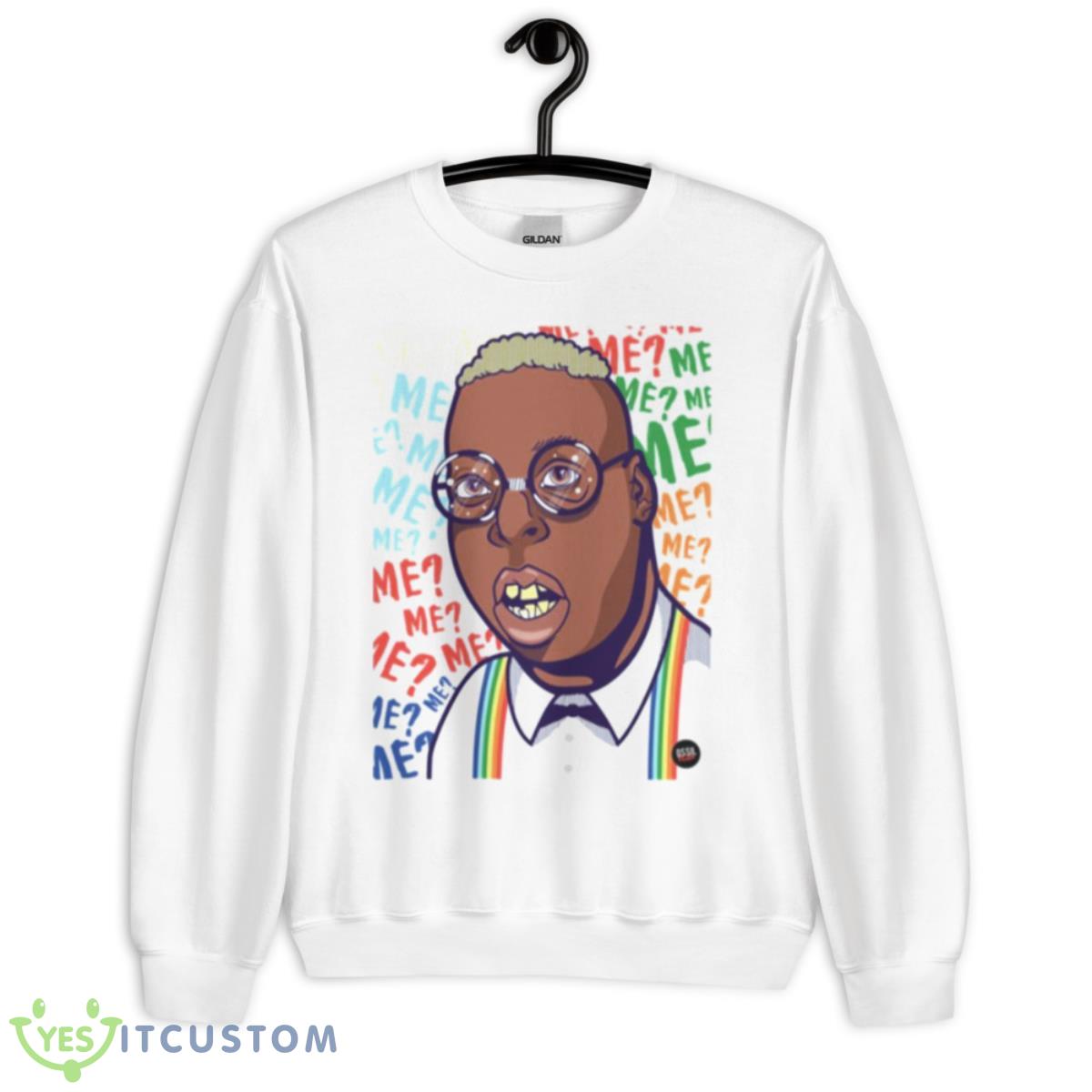 Fanart Portrait Beetlejuice Urkel Shirt 2 Fanart Portrait Beetlejuice Urkel Shirt - Unisex Heavy Blend Crewneck Sweatshirt