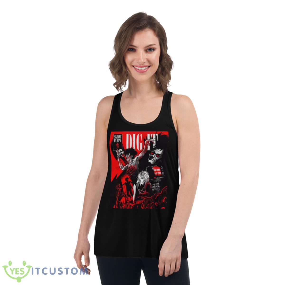 Far Too Frail Skinny Puppy Shirt 5 Far Too Frail Skinny Puppy Shirt - Women's Flowy Racerback Tank