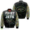 Fight Like A New York Jets Autism Support Bomber Jacket Product Photo 1
