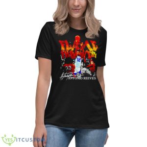 Flame Thrower Antonio Reeves Signature Shirt 11 Flame Thrower Antonio Reeves Signature Shirt - Women's Relaxed Short Sleeve Jersey Tee