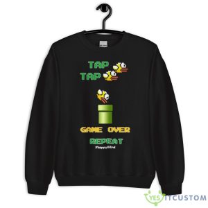 Flappy Bird Game Over Funny Shirt - Unisex Crewneck Sweatshirt