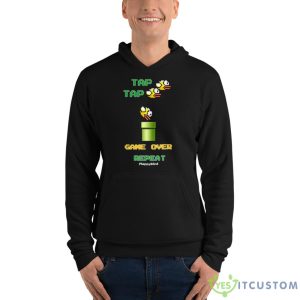 Flappy Bird Game Over Funny Shirt - Unisex Fleece Pullover Hoodie